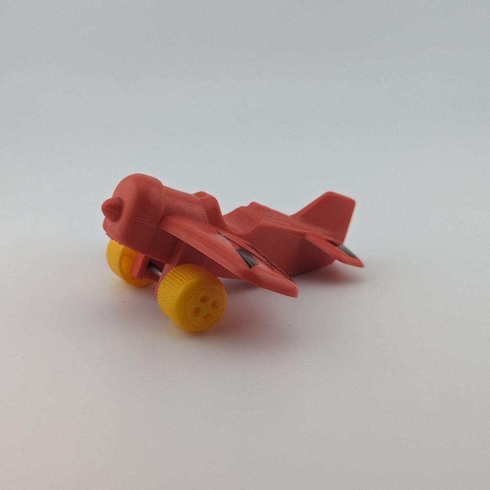 Vintage Viking Plast Sweden Red Lufthansa Prop Plane Airplane